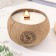 Candle in the coconut aromatic, sandalwood, soy wax, 8x10 cm, in the box
