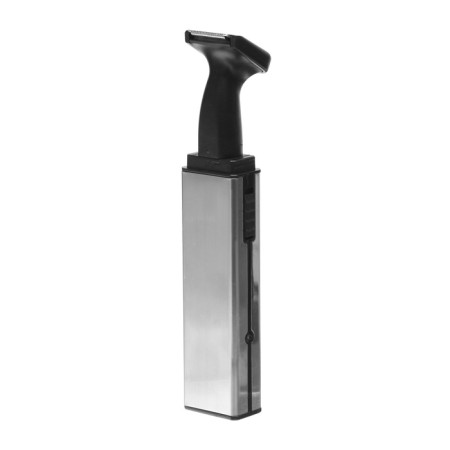 Luazon Ltri-17 hair trimmer, for mustaches/nose/beards, 4 nozzles, batteries, silver-9