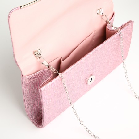 Female bag on a magnet, pink color-4
