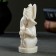 Figure "Ganesha" 11 cm white / marble baby