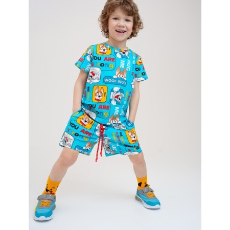 Set for a boy PlayTude: T -shirt and shorts, height 98 cm-3