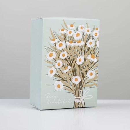 Gift folding box, packaging, "chamomile", 21 x 15 x 7 cm-2