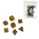 Cubes set for D&D (Dungeons and Dragons, DND) "Game time", Series: D&D, 7 pcs, yellow
