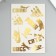 Stickers (stickers) "Logos" 10x15 cm, color gold, 5-310