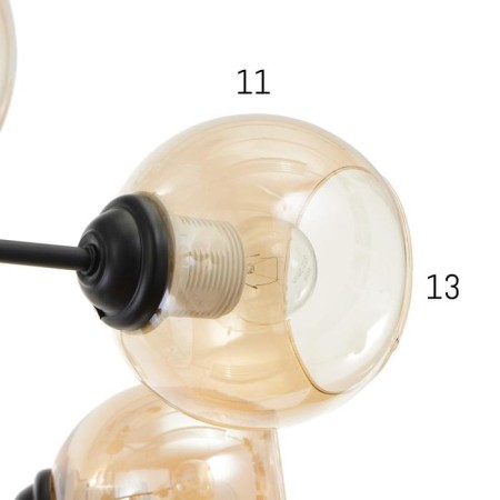 Chandelier 74101/8 8x60W E27, black/gold, 85x85x45 cm-3