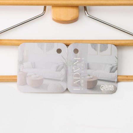 Shoulders - hangers Organizer for clothing multi -level LADOOM Bois, 41 × 38 cm, variety a, color light wood-11