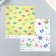 Scrapbooking paper bilateral "butterflies and donuts" density 180 g 15.5x17 cm