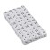 Playing bones, 1.6 × 1.6 cm, set 50 pcs, white