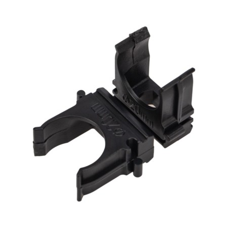 Clip for a pipe Ø 20 mm, black (100 pcs./Union) Rexant