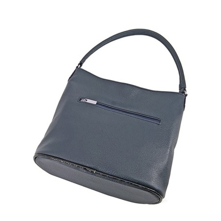 Women's bag (B2755-03140) Artificial leather + suede, blue, 1x210x25 cm-1