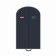 Hausmann volumetric clothing cover, with oval PVC window and handles, 60x100x10 cm, black