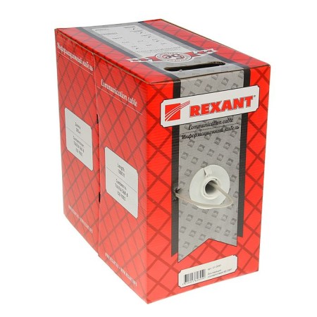 Rexant UTP cable, 4 pairs, 24 AWG, CAT5E, 305 m, 01-0043-1