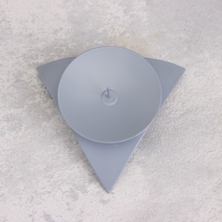 Climber "Asterisk" Metal for 1 candle, 9x3.5 cm, gray-2