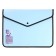 Folder-convert on the button, A4, 600 μm, Erichkrause "Matt Manga", with a textile insert, with an extension, opaque mix