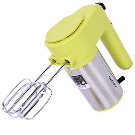 Mixer Oursson HM4001/GA, manual, 400 watts, 6 speeds, 2 nozzles, green