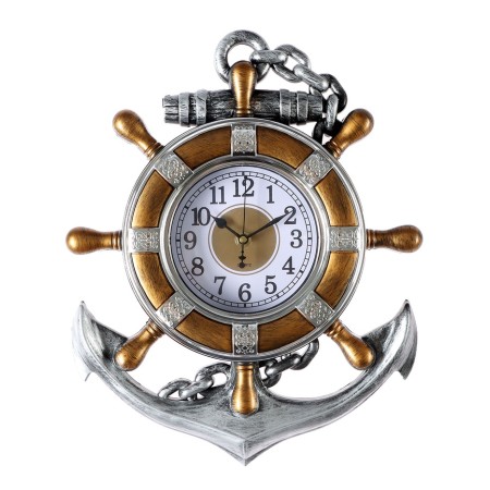 Watch Wall Interior "Anchor", smooth move, 38 × 30 cm, D-12.5 cm