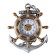 Watch Wall Interior "Anchor", smooth move, 38 × 30 cm, D-12.5 cm
