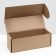 Folding box for a bottle, without printing, brown 12 x 33.6 x 12 cm,