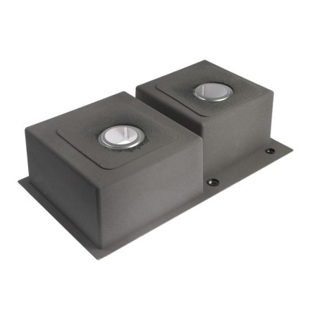 Kitchen sink Aflorn AF97843-D, Sredal, double, S = 3.0 and 0.8 mm, 78x43x22 cm, siphon, satin-3