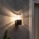 Wall lamp, invoice Duwi Techno, 170x108x220mm, E27, alumu/glass, IP65, black,