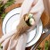 Ring for napkins "Bouquet", beige color