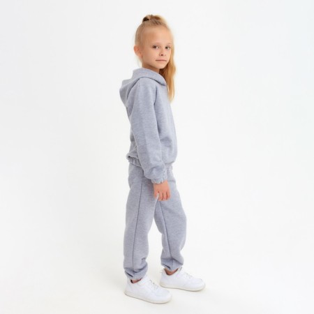 Kids (hoodies, trousers) minku color light gray melange, height 164-10