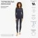 Women's thermal underwear (longshit, leggings) minku color graphite, size 42