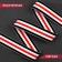 The gum is woven, soft, 40 mm, 4.5 ± 1 m, black/white/red color