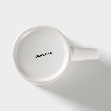 Porcelain share mug "Hummingbird", 380 ml, white color-3