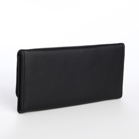 Women's wallet on a magnet, black color-1