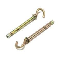 Anchor bolt of scrap, with a hook, galvanized, 8x80 mm, 50 pcs