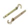 Anchor bolt of scrap, with a hook, galvanized, 8x80 mm, 50 pcs