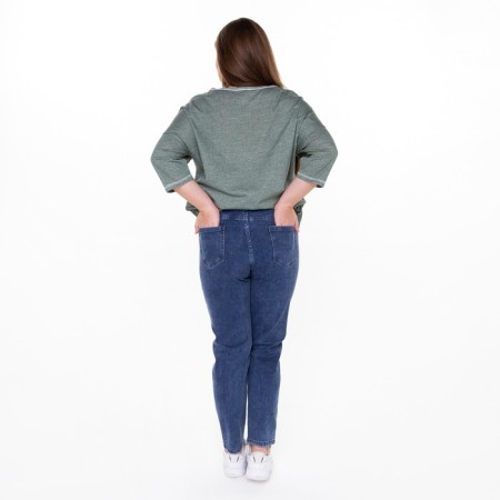Female jeans, blue color, size 34 (50)-8