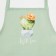 Apron "Ethel" Cacti 70x60 cm cm, 100% cotton, martial 160 g/m2