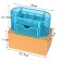 Chancellery trifle stand 9 departments, mesh metal, blue