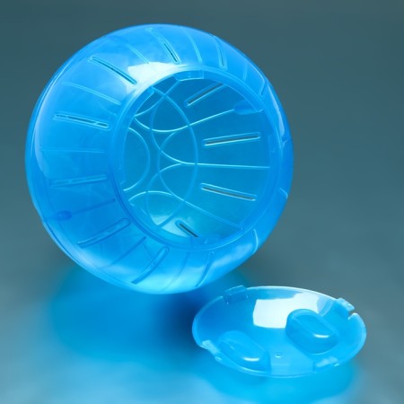 Ball for rodents "Pigger", 14.5 cm, blue-1
