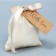 Gift bag made of cotton "with love", 10 x 12 cm +/- 1.5 cm
