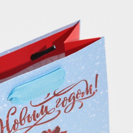 Laminated vertical packet “From the bottom of the heart”, 12 x 15 x 5.5 cm, New Year-5