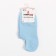 Women's socks shortened, blue color, size 36-40