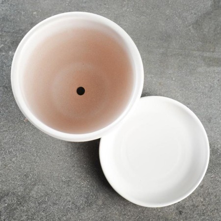 Flower pot "Antik" vanilla, 1l-2