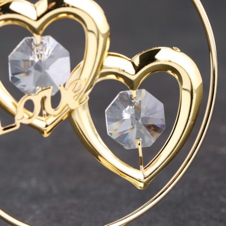 Souvenir "Hearts in the Ring", with crystals-3