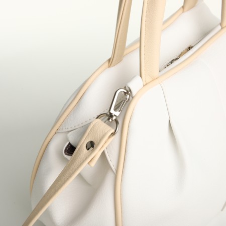 Women's bag with lightning, white color-4
