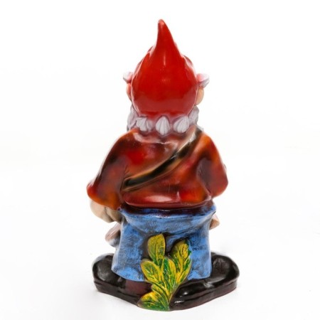 Garden figure "Dwarf with fly agaric" 26x35x69cm-2