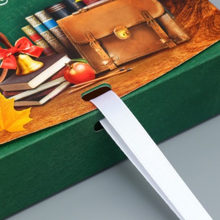 Gift folding box, packaging, “beloved teacher”, 16.5 x 12.5 x 5 cm-3