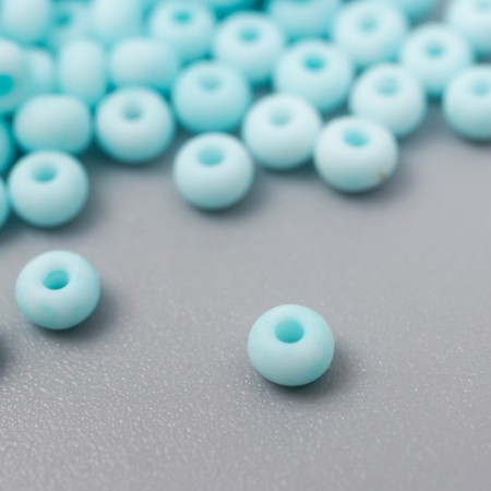Glass 8/0 "Marshmallow. Matte. Heavenly" 10 g