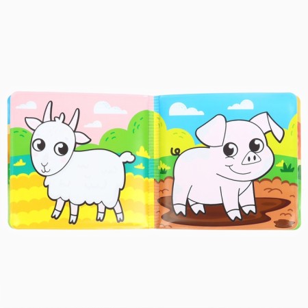 Book - coloring for the bath "On the farm"-3