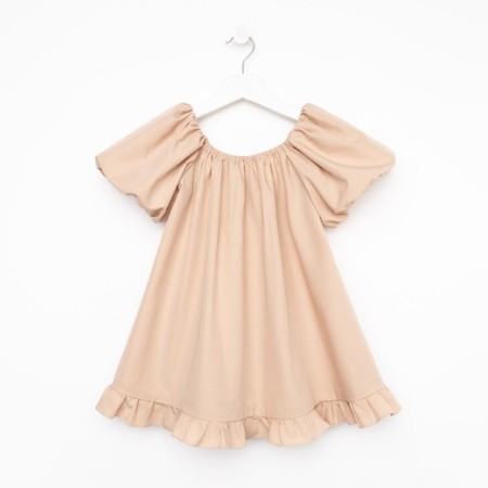 Платье для девочки KAFTAN "Cute", размер 30 (98-104), цвет бежевый-10