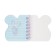 Notebook Gift Book on the comb 80l, line, color block, PVC Bunny PVC cover (10x10.5cm) 10539
