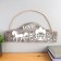 Hooks decorative wood "carriage with a horse" 13x34x3 cm