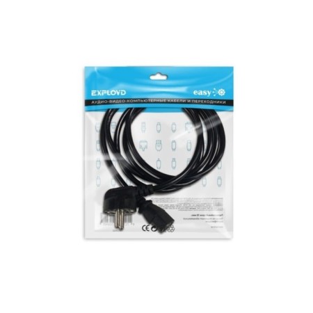 EXPLOYD EX-K-1461, IEC-C13, 6 A, 3 m, Black-1